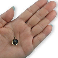 Load image into Gallery viewer, Black Pearl Pendant – 14k Yellow Gold Encircles Design