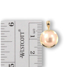 Load image into Gallery viewer, Pink Pearl Pendant – 14k Yellow Gold Encircles Design