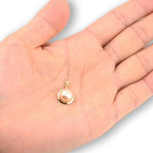 Load image into Gallery viewer, Pink Pearl Pendant – 14k Yellow Gold Encircles Design