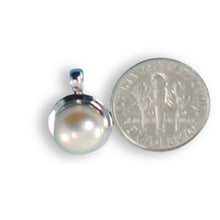 Load image into Gallery viewer, Pink Pearl Pendant – 14k White Gold Encircles Design
