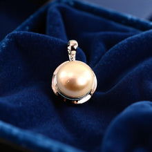 Load image into Gallery viewer, Pink Pearl Pendant – 14k White Gold Encircles Design
