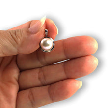 Load image into Gallery viewer, Lavender Pearl Pendant – 14k White Gold Encircles Design