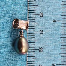 Load image into Gallery viewer, Blue Pearl Pendant – 14k White Gold Tunnel Bail + Diamonds