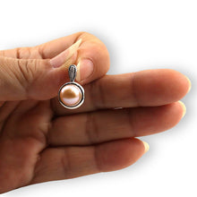 Load image into Gallery viewer, Lavender Pearl Enhancer – 14k White Gold + Diamonds