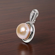Load image into Gallery viewer, Lavender Pearl Enhancer – 14k White Gold + Diamonds