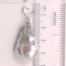 Load image into Gallery viewer, Baroque Pearl Pendant with Diamond “Vines” – 14k White Gold