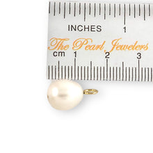 Load image into Gallery viewer, 9.5-10mm White Pearl; 14K Yellow Gold 5mm Eye Pin