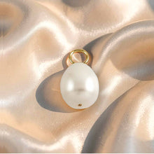 Load image into Gallery viewer, 9.5-10mm White Pearl; 14K Yellow Gold 5mm Eye Pin