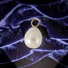 Load image into Gallery viewer, 9.5-10mm White Pearl; 14K Yellow Gold 5mm Eye Pin