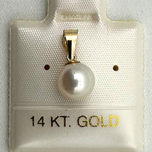 Load image into Gallery viewer, 2010010-14k-Yellow-Gold-Bale-AAA-White-Cultured-Pearl-Mini-Pendant