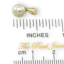 Load image into Gallery viewer, White Pearl Mini Pendant – 14k Yellow Gold
