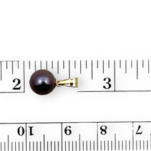 Load image into Gallery viewer, Black Pearl Mini Pendant – 14k Yellow Gold