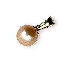Load image into Gallery viewer, Pink Pearl Pendant – 14k Yellow Gold Mini Drop