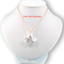 Load image into Gallery viewer, Baroque Pearl Pendant – 14k Yellow Gold with Diamond Bail