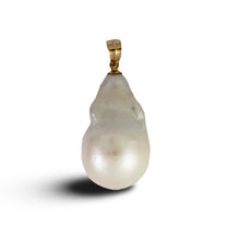 Load image into Gallery viewer, Baroque Pearl Pendant – Solid 14K Yellow Gold Bail