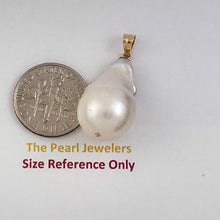 Load image into Gallery viewer, Baroque Pearl Pendant – Solid 14K Yellow Gold Bail
