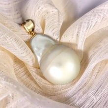 Load image into Gallery viewer, Baroque Pearl Pendant – Solid 14K Yellow Gold Bail
