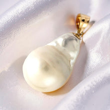 Load image into Gallery viewer, Baroque Pearl Pendant – Solid 14K Yellow Gold Bail