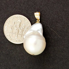 Load image into Gallery viewer, Baroque Pearl Pendant – Solid 14K Yellow Gold Bail