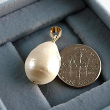 Load image into Gallery viewer, Baroque Pearl Pendant – Solid 14K Yellow Gold Bail