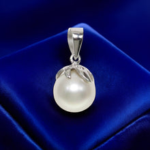 Load image into Gallery viewer, White Pearl Pendant – 14k White Gold Claw Bail with Diamonds