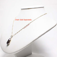 Load image into Gallery viewer, Baroque Black Biwa Pearl Pendant – 14k Yellow Gold Wrap