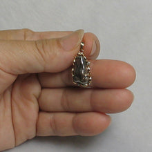 Load image into Gallery viewer, Black Biwa Pearl Pendant – 14k Yellow Gold + Diamond