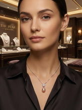 Load image into Gallery viewer, Pink Pearl Plumeria Pendant – 14k White Gold Hawaiian Style