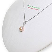 Load image into Gallery viewer, Pink Pearl Plumeria Pendant – 14k White Gold Hawaiian Style