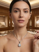 Load image into Gallery viewer, White Pearl Pendant – 14k White Gold Scroll Bail