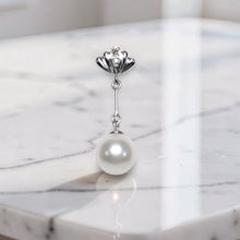Load image into Gallery viewer, 14k White Gold Shell Bail Pearl Pendant