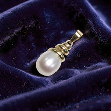 Load image into Gallery viewer, Pink Pearl Pendant – 14k Yellow Gold Cone Bail