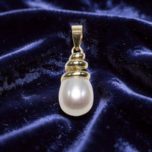Load image into Gallery viewer, Pink Pearl Pendant – 14k Yellow Gold Cone Bail