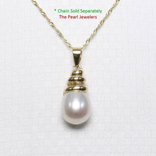 Load image into Gallery viewer, Pink Pearl Pendant – 14k Yellow Gold Cone Bail