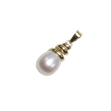 Load image into Gallery viewer, Pink Pearl Pendant – 14k Yellow Gold Cone Bail