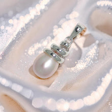 Load image into Gallery viewer, Pink Cultured Pearl Pendant – 14k White Gold Cone Bail