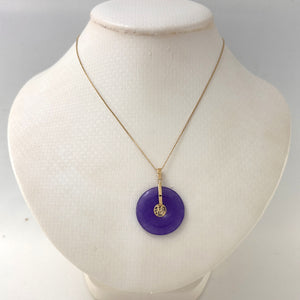 2100022-Real-14k-Gold-BLESSING-Tablet-Disc-Lavender-Jade-Pendant-Necklace