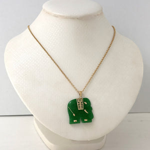 2100033-14kt-Solid-Yellow-Gold-Hand-Carved-Elephant-Green-Jade-Pendant-Necklace