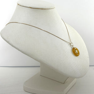 2100065-Honey-Jade-14kt-Solid-Yellow-Gold-Hawaiian-Plumeria-Pendant-Necklace