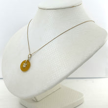 Load image into Gallery viewer, 2100065-Honey-Jade-14kt-Solid-Yellow-Gold-Hawaiian-Plumeria-Pendant-Necklace