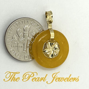 2100065-Honey-Jade-14kt-Solid-Yellow-Gold-Hawaiian-Plumeria-Pendant-Necklace