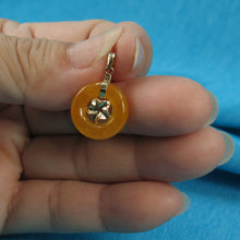 Load image into Gallery viewer, 2100065-Honey-Jade-14kt-Solid-Yellow-Gold-Hawaiian-Plumeria-Pendant-Necklace