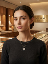 Load image into Gallery viewer, 14k Gold White Jade Heart Pendant
