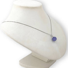Load image into Gallery viewer, 14k Solid White Gold Lavender Round Bead Jade Pendant
