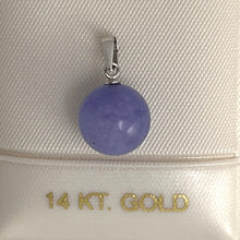 Load image into Gallery viewer, 2100117-14k-Solid-White-Gold-Round-Jade-Pendant