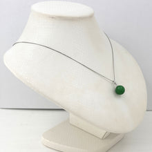 Load image into Gallery viewer, 2100118-14k-Solid-White-Gold-Round-Green-Jade-Pendant