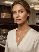 Load image into Gallery viewer, 14k Gold Curve White MOP Pendant