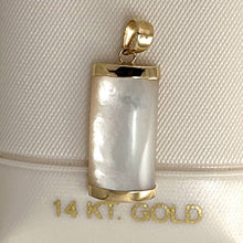 Load image into Gallery viewer, 14k Gold Curve White MOP Pendant