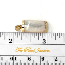 Load image into Gallery viewer, 14k Gold Curve White MOP Pendant