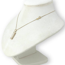 Load image into Gallery viewer, 14k Gold Curve White MOP Pendant